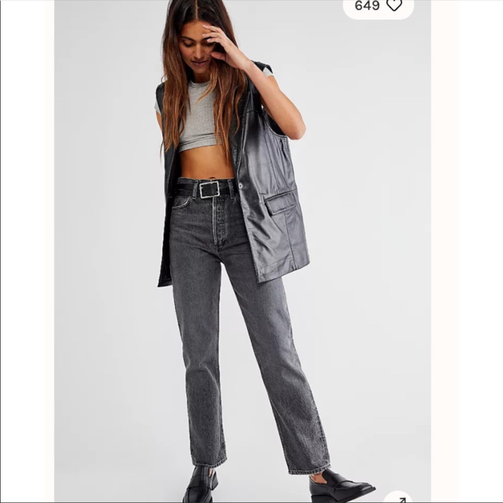 AGOLDE 90'S PINCH WAIST HIGH RISE STRAIGHT UNDERGROUND NEW